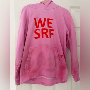 We SRF WESRF framboise pink Girls 10Y surfrider hoody